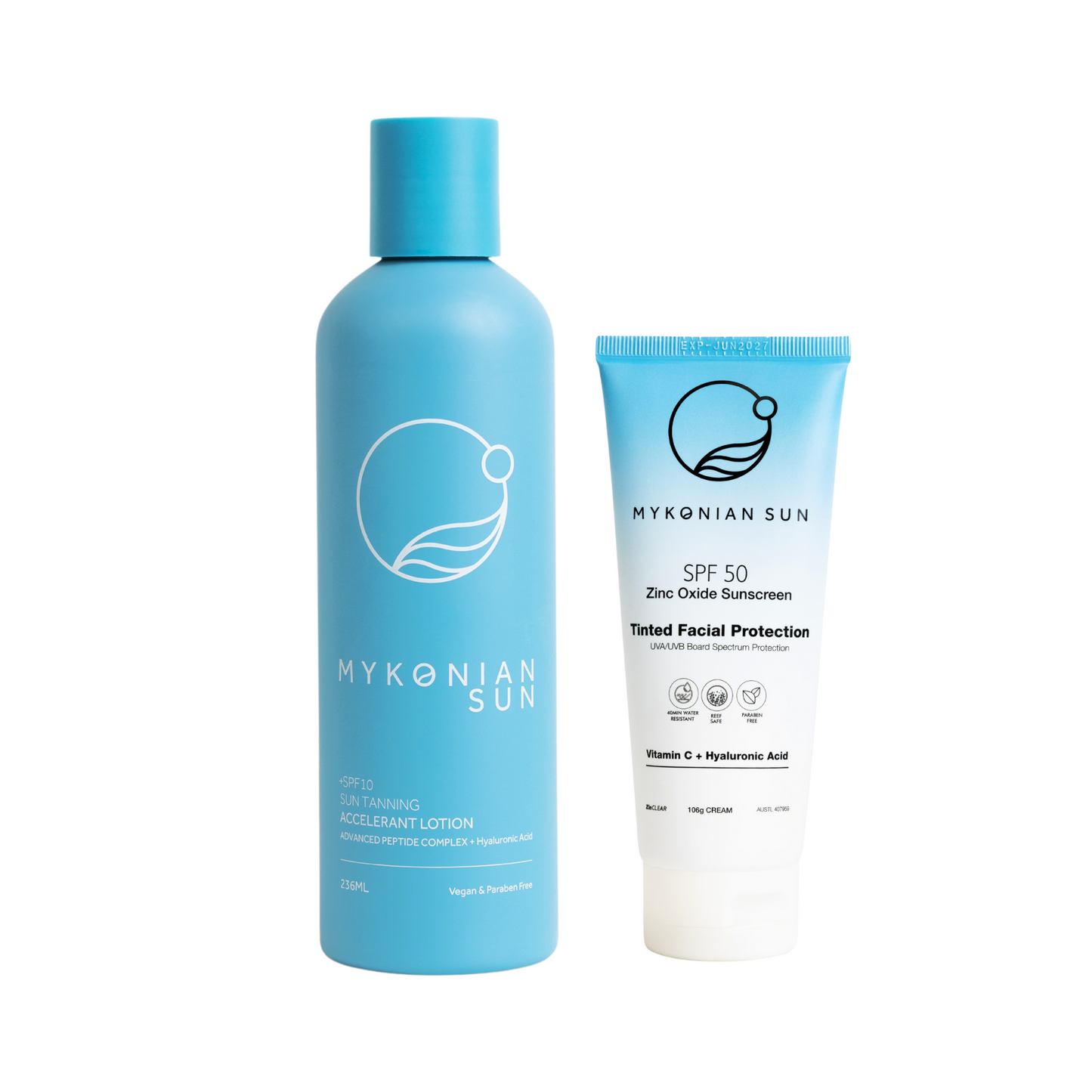 SPF Bundle - SPF 50 Zinc Oxide + SPF 8 Tan Activator
